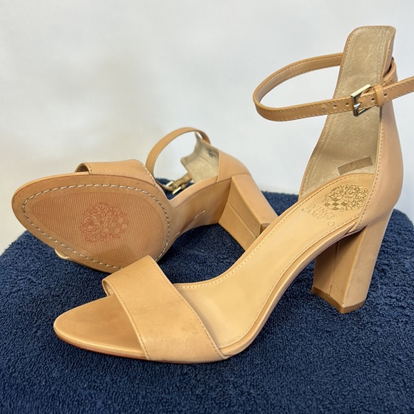 Vince Camuto, beige, heeled sandals. - Picture 8 of 10